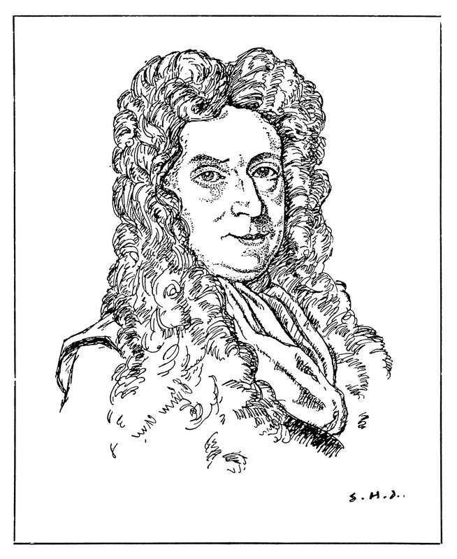 Portret van Nehemiah Grew door English School