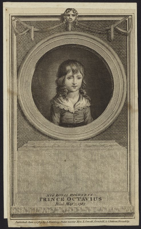 Portret van Prins Octavius door English School