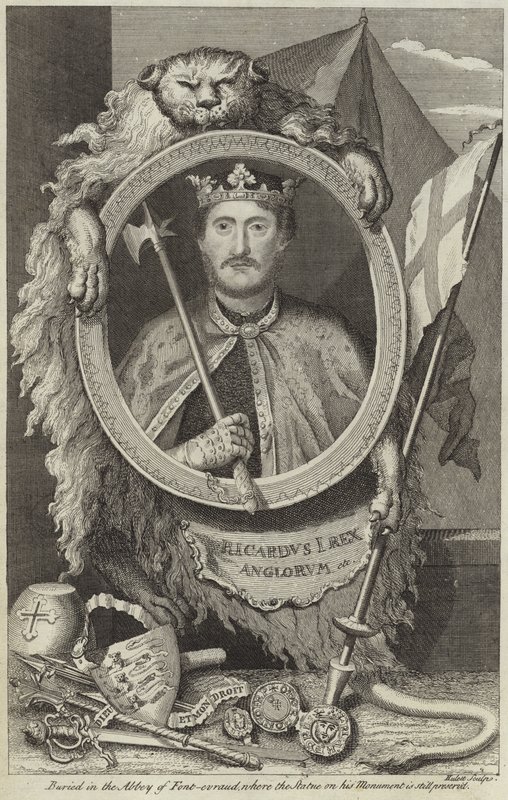 Portret van Richard I van Engeland door English School