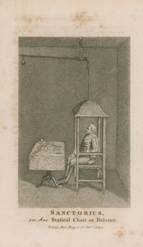 Portret van Sanctorius door English School