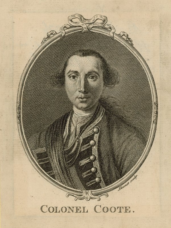 Portret van Sir Eyre Coote door English School