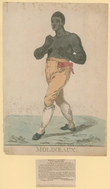 Portret van Tom Molineaux door English School