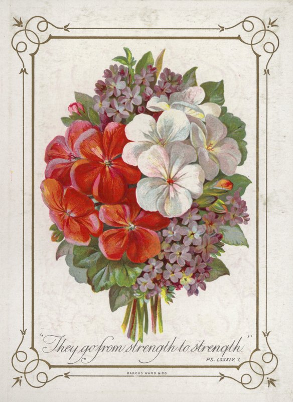 Boeket bloemen door English School