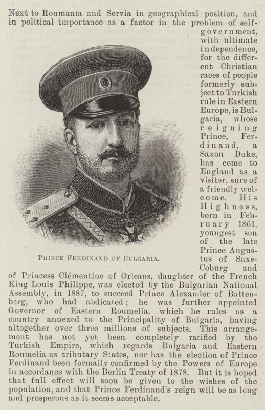 Prins Ferdinand van Bulgarije door English School