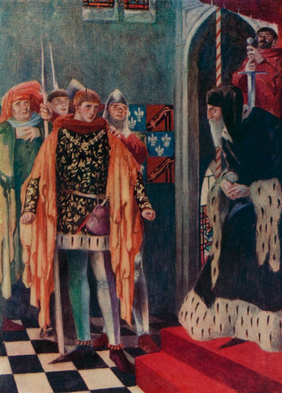 Prins Hendrik en rechter Gascoigne door English School