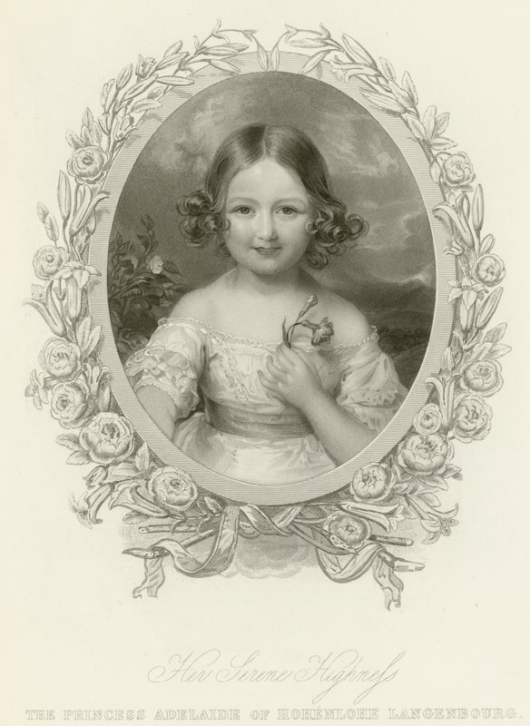Prinses Adelaide van Hohenlohe-Langenburg door English School