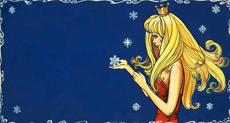 Prinses vangt sneeuwvlok door English School