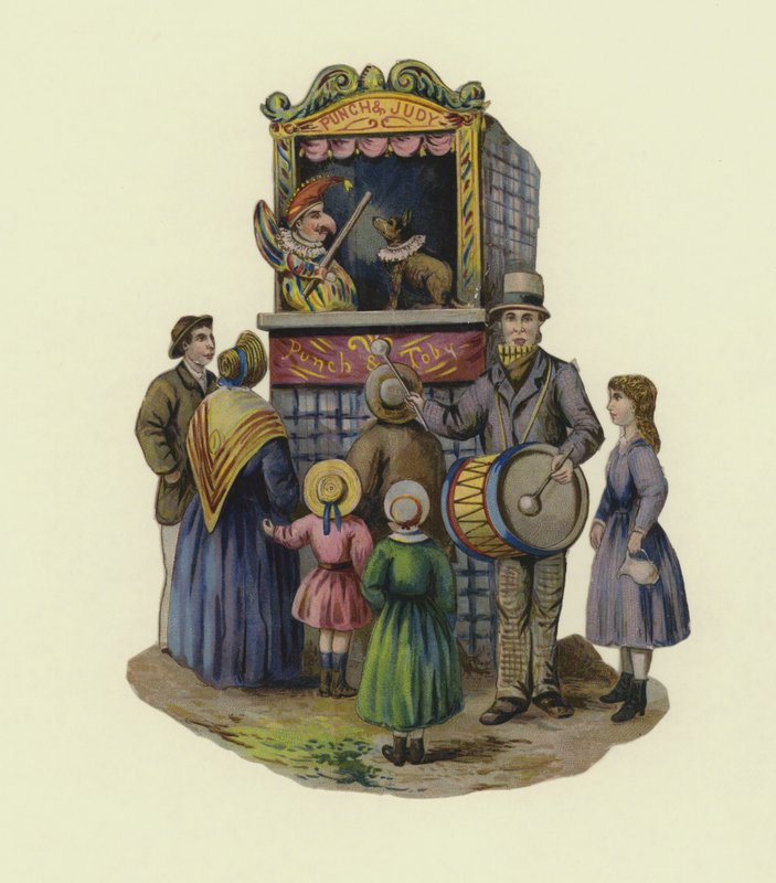 Punch en Judy show door English School
