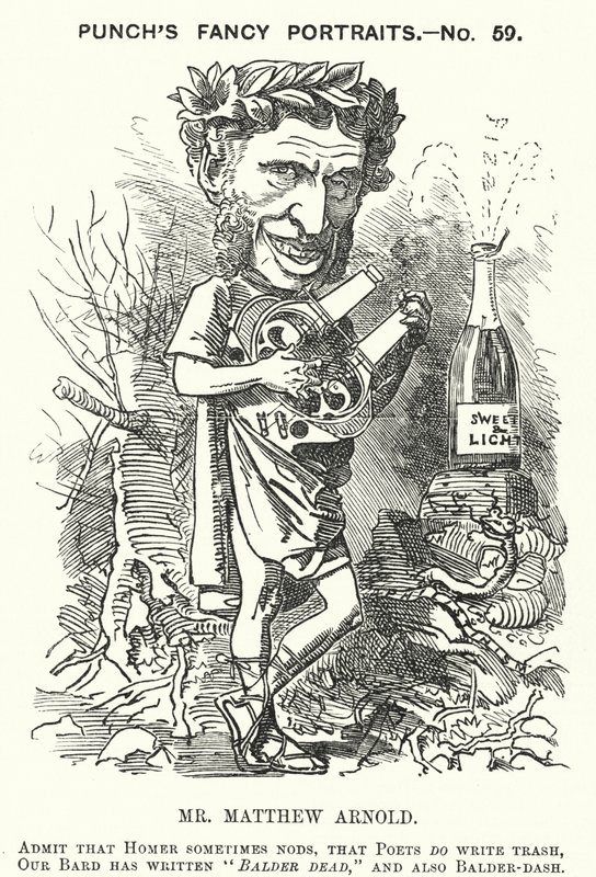 Punch cartoon: Matthew Arnold, Engelse dichter door English School