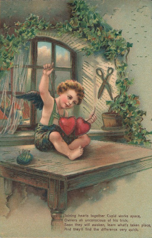 Putto die harten verbindt door English School