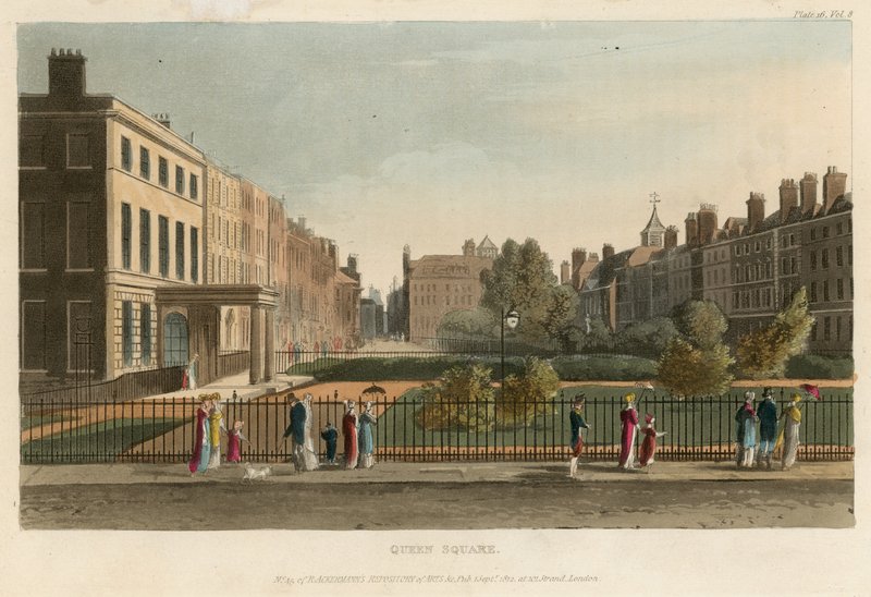 Queen Square door English School