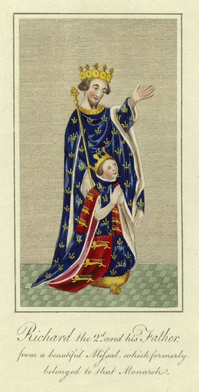 Richard II en zijn vader door English School