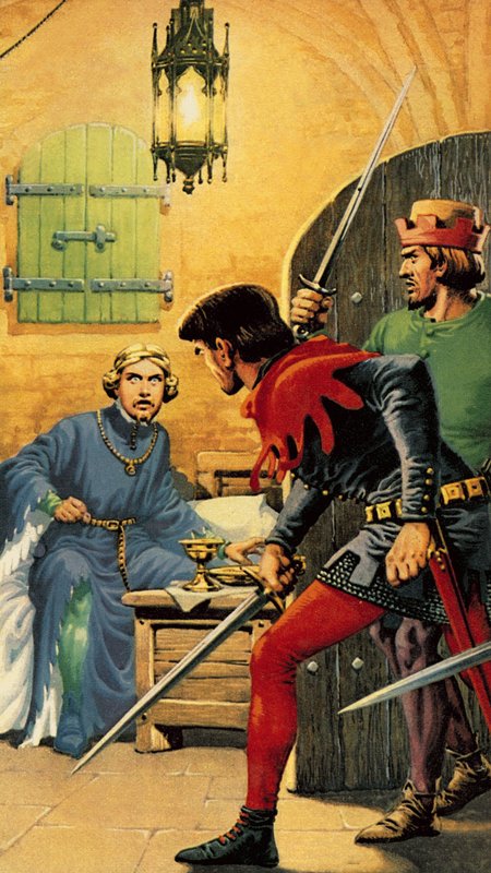 Richard II in Pontefract Castle door English School