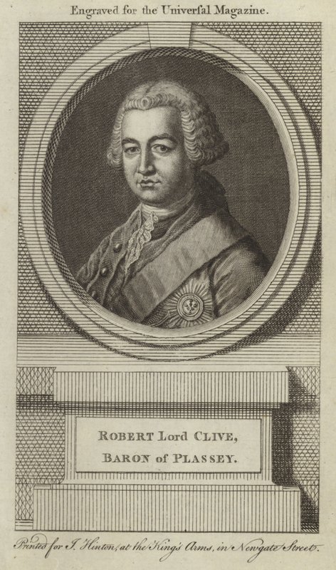 Robert Lord Clive, Baron van Plassey door English School