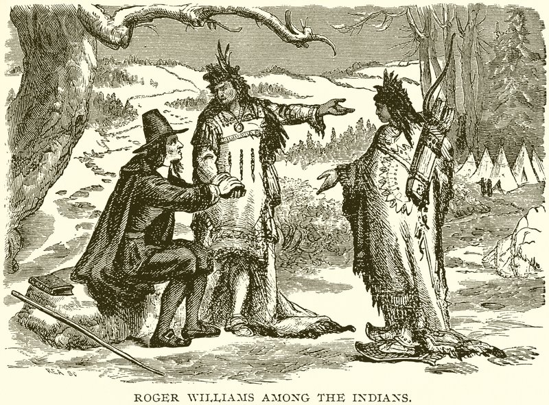 Roger Williams onder de Indianen door English School
