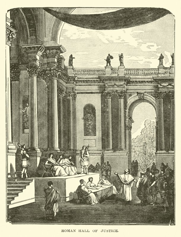 Romeinse rechtszaal door English School