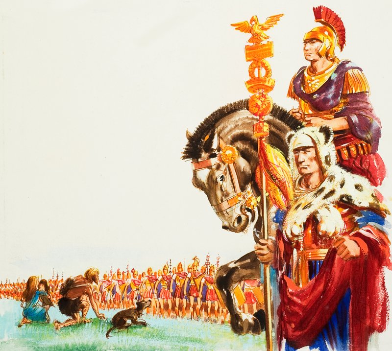 Romeins leger in Groot-Brittannië door English School