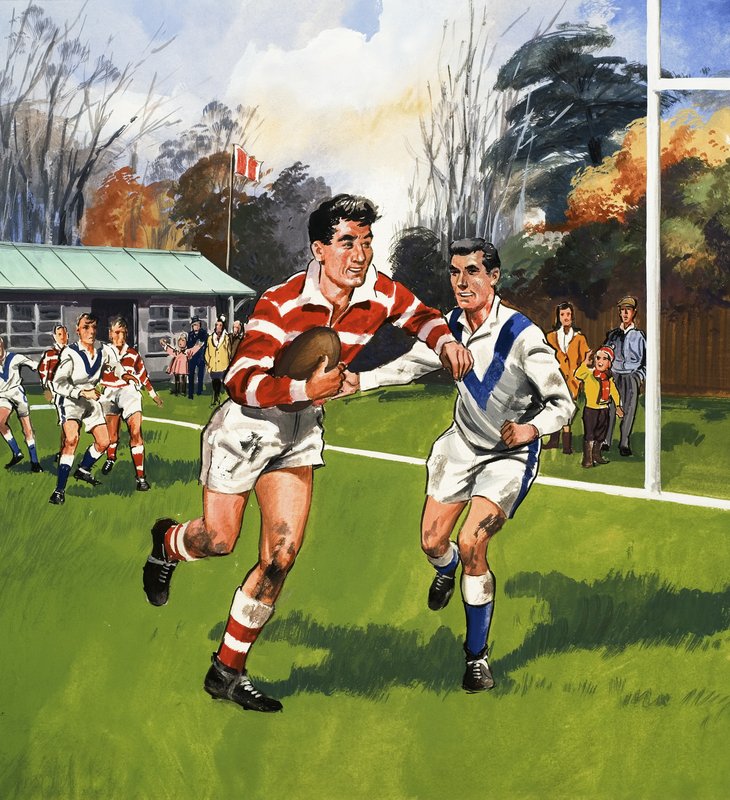 Rugbyspelers door English School