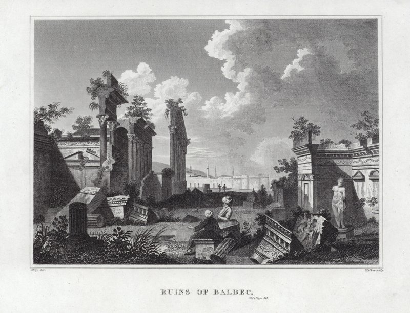 Ruïnes van Balbec door English School