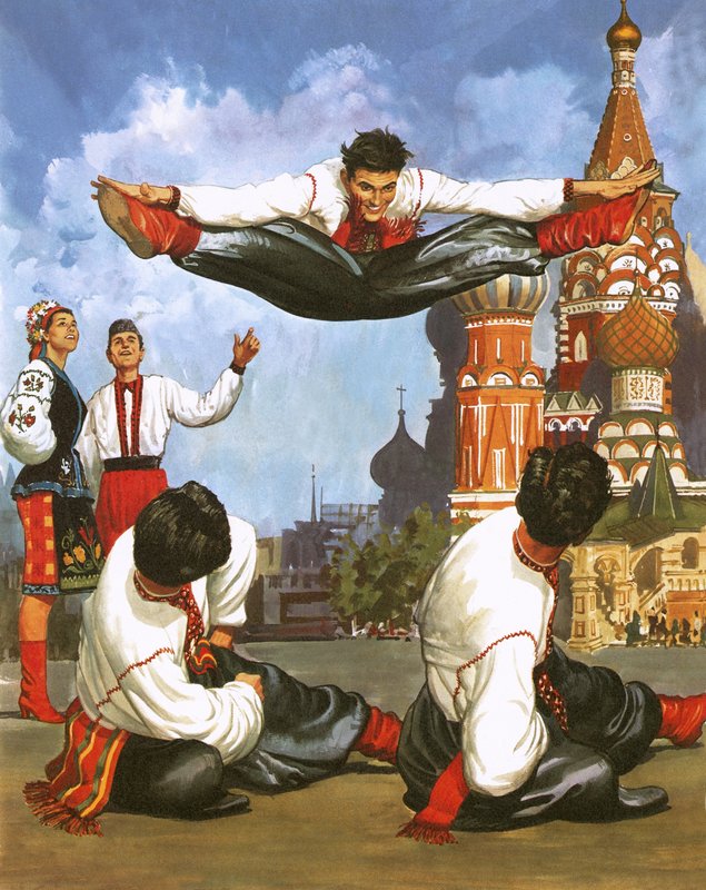 Russische dansers door English School