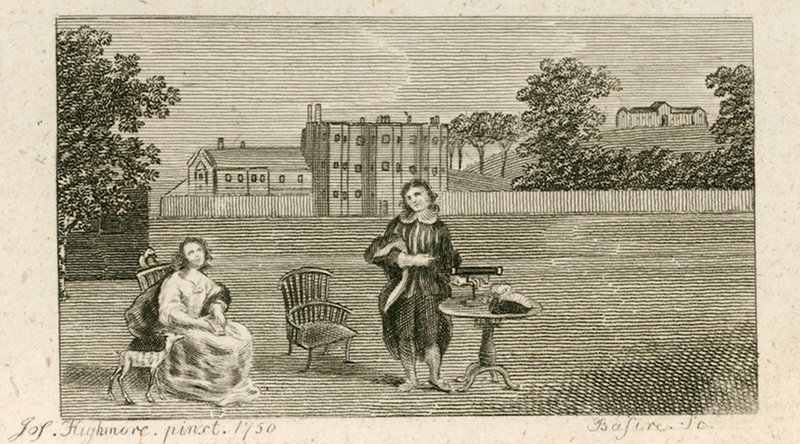 Samuel Richardson en Miss Highmore door English School