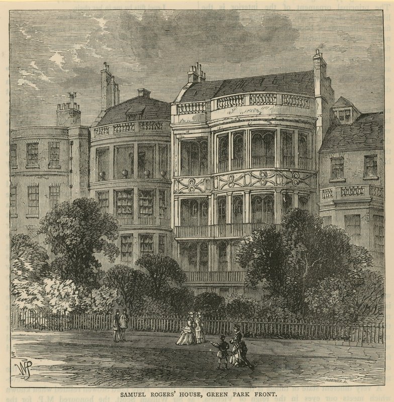 Samuel Rogers Huis, Green Park voorkant door English School