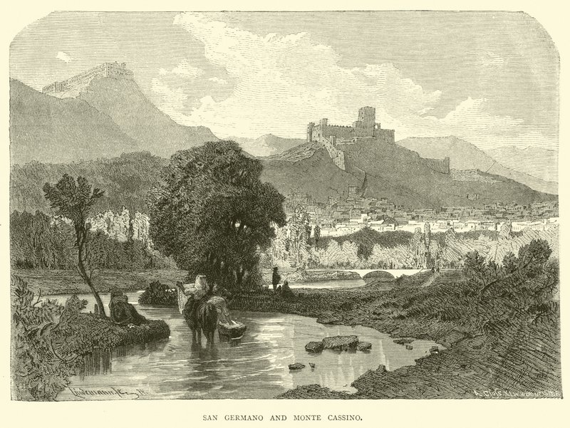 San Germano en Monte Cassino door English School