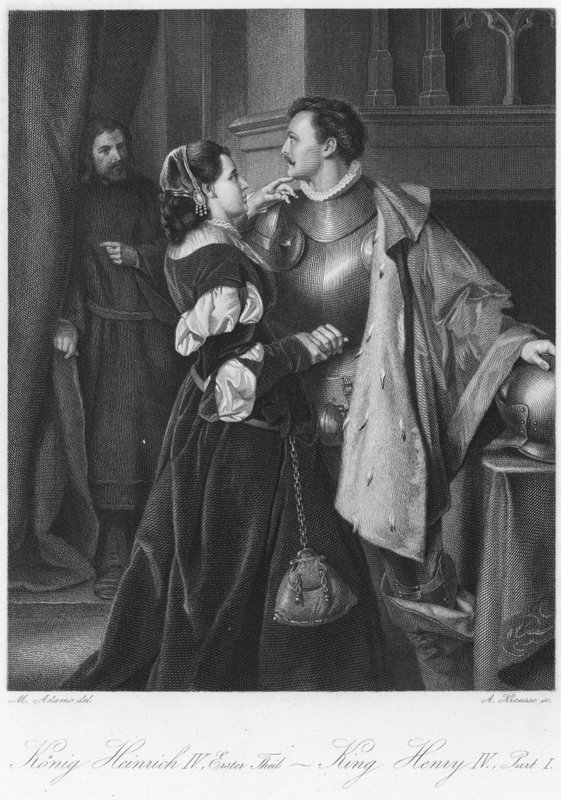 Scène uit King Henry IV Deel I door English School