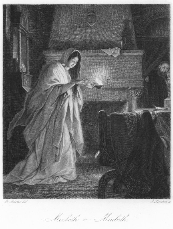 Scène uit Macbeth door English School