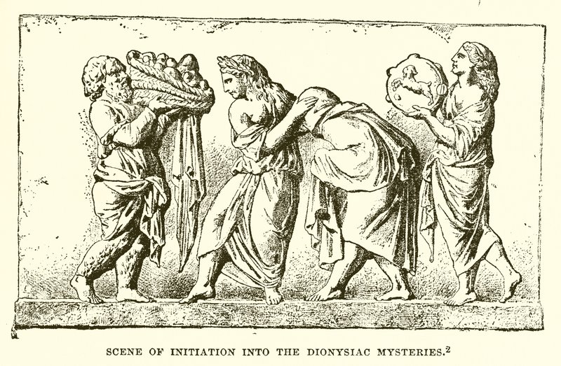 Scène van Initiatie in de Dionysische Mysteriën door English School