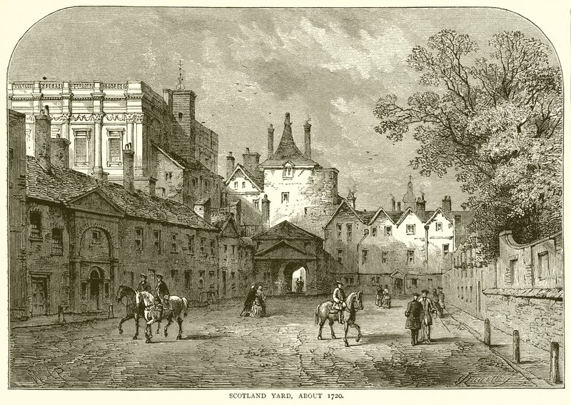 Scotland Yard, circa 1720 door English School