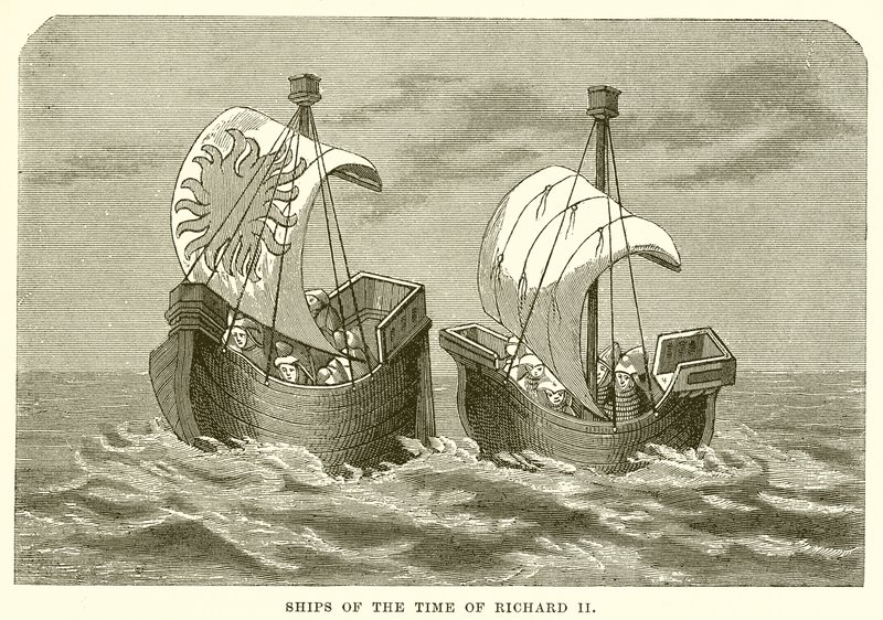 Schip uit de tijd van Richard II door English School