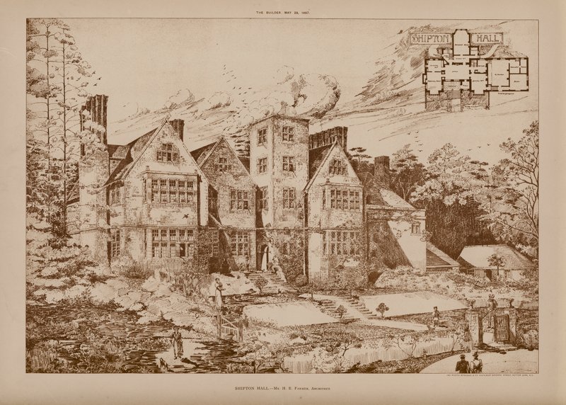 Shipton Hall door English School