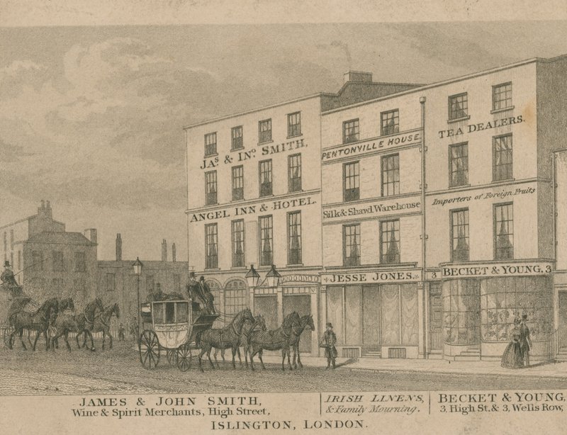 Winkels in Islington, Londen door English School