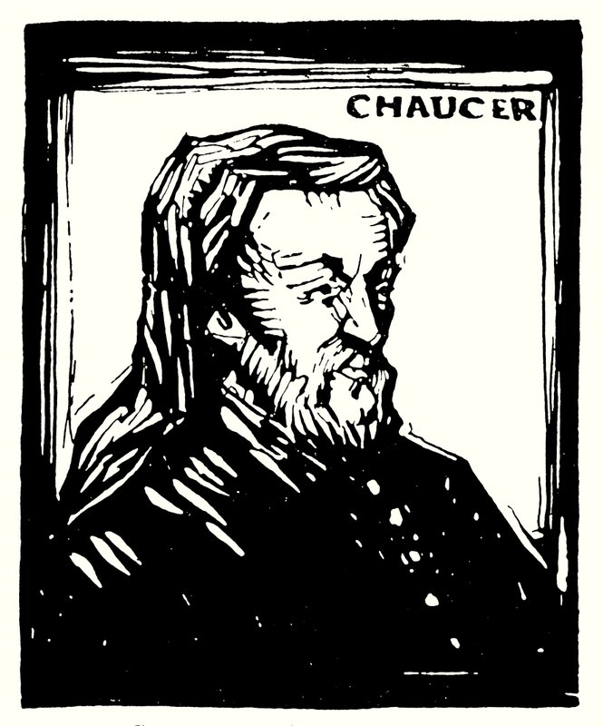 Silhouetportret, Geoffrey Chaucer door English School
