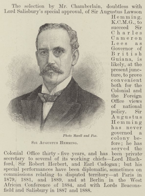 Sir Augustus Hemming (gravure) door English School