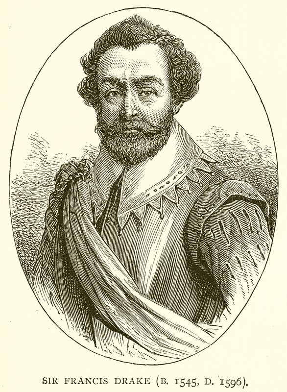 Sir Francis Drake (Geb. 1545, Overl. 1596) door English School