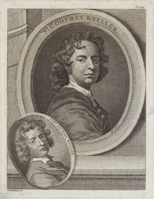 Sir Godfrey Kneller en John Zackary Kneller door English School
