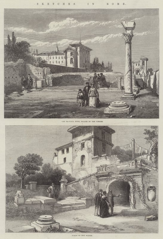 Schetsen in Rome door English School