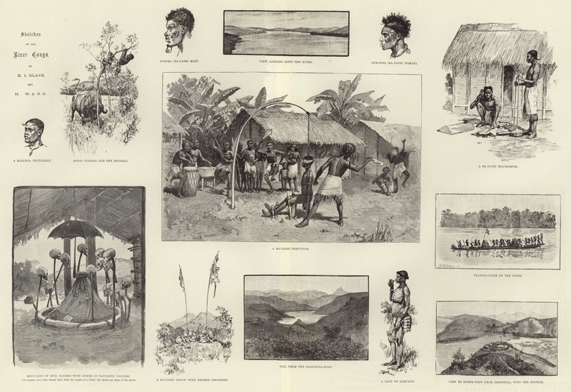 Schetsen aan de rivier de Congo door English School
