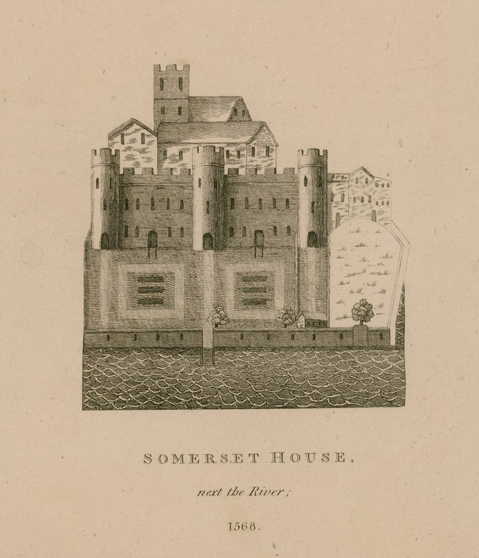 Somerset House, naast de rivier, 1568 door English School