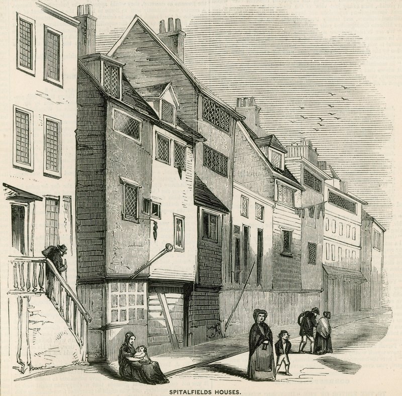 Spitalfields Huizen door English School