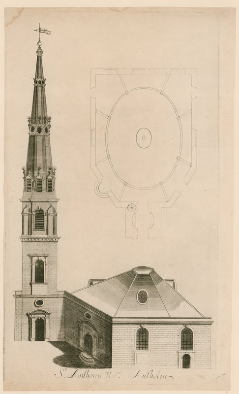 St Antholin, Londen door English School