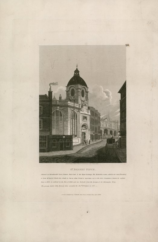 St Bennet Finck, Threadneedle Street, Londen door English School