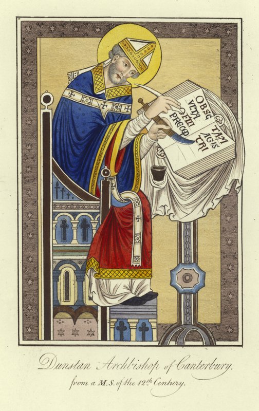 St. Dunstan, aartsbisschop van Canterbury door English School