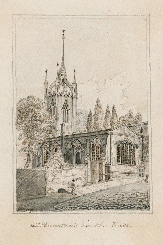 St Dunstan in het Oosten, Londen door English School