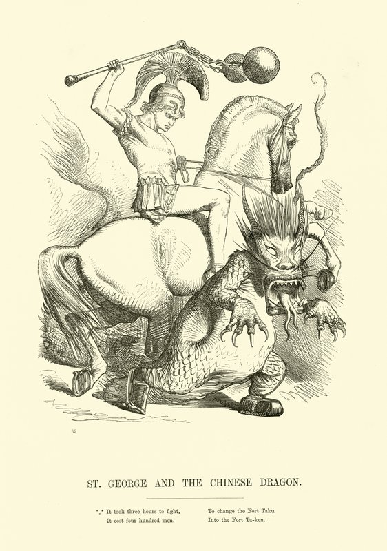 St. George en de Chinese Draak door English School