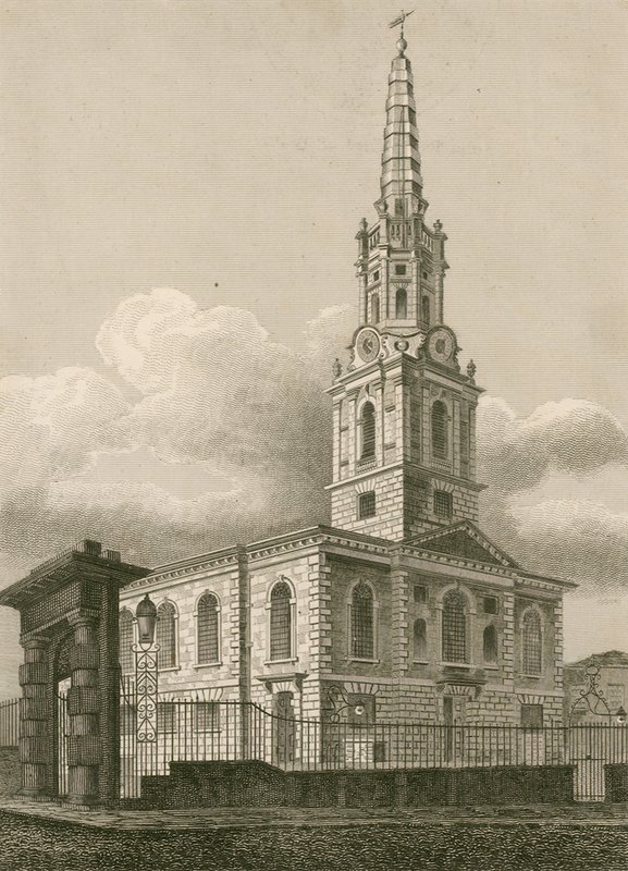 St Giles in the Fields, Londen door English School