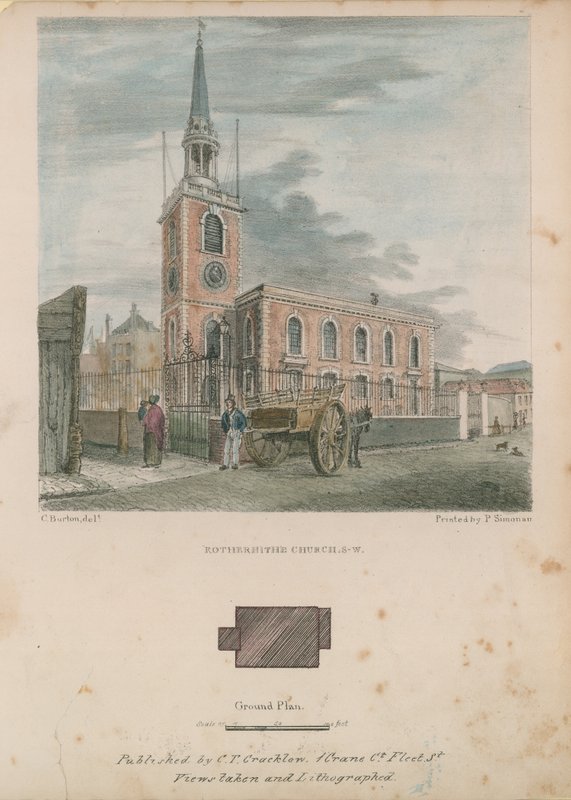 St Marys kerk in Rotherhithe door English School