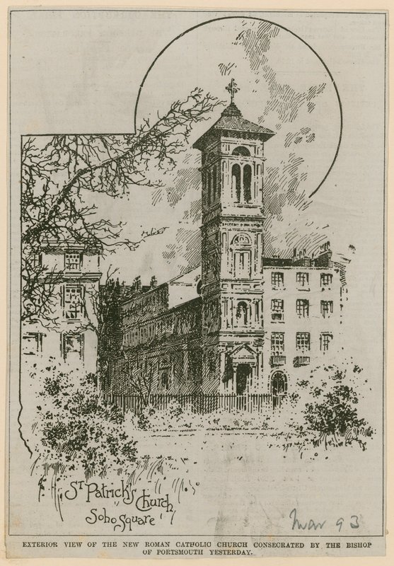 Sint-Patrickskerk, Soho Square door English School